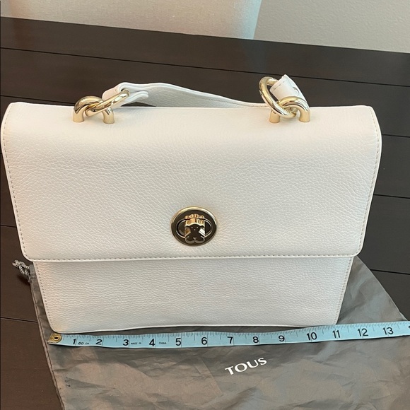Tous Cream Handbag with Gold Details - Picture 12 of 15